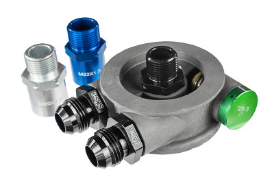 Setrab HyperFlow Sandwich Adapter for Oil Filter - M22 x 1.5 M22 Ports