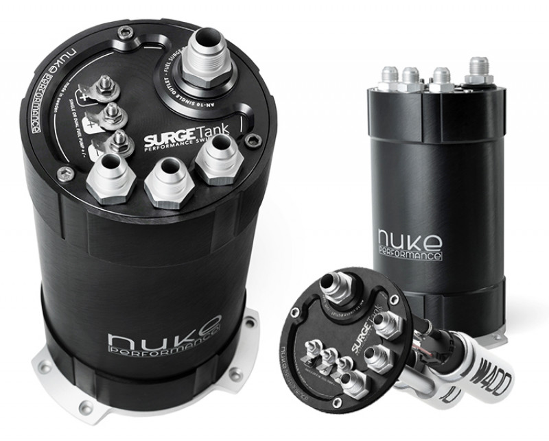 Nuke Performance 2G fuel surge tank 3.0 liter inside